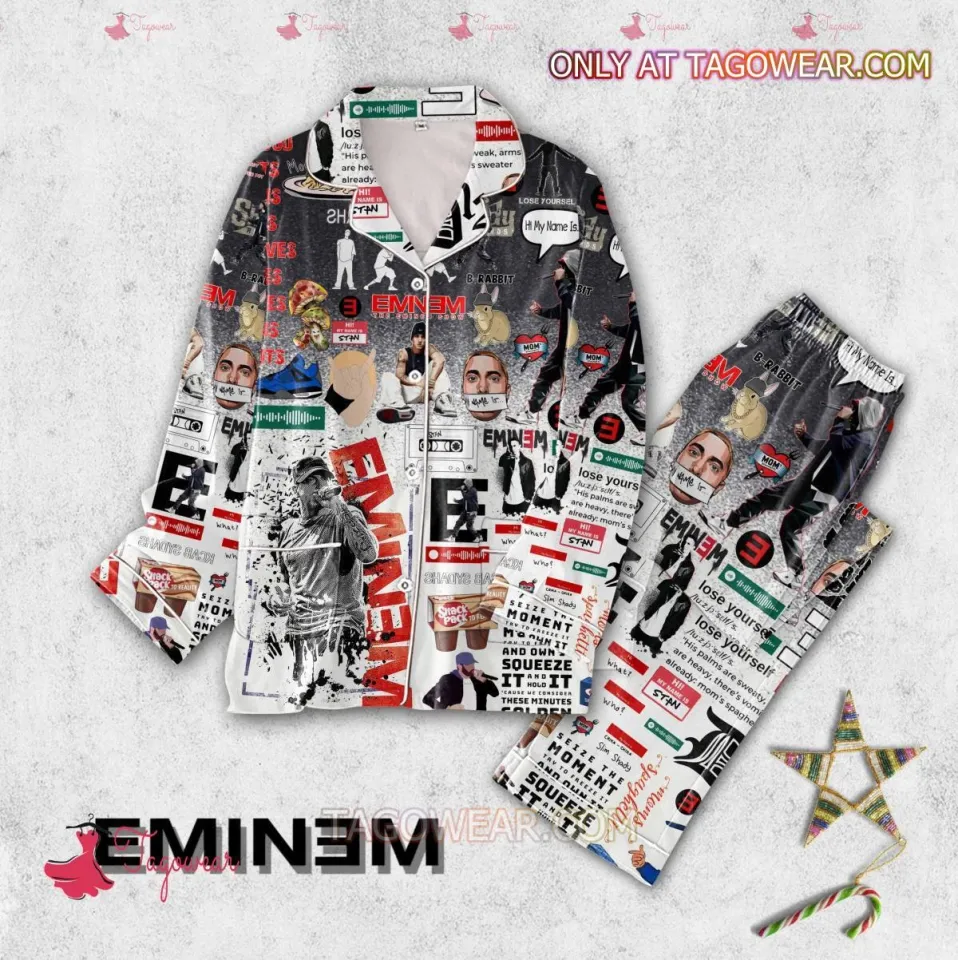 Eminem The Eminem Show Button Pajamas Set