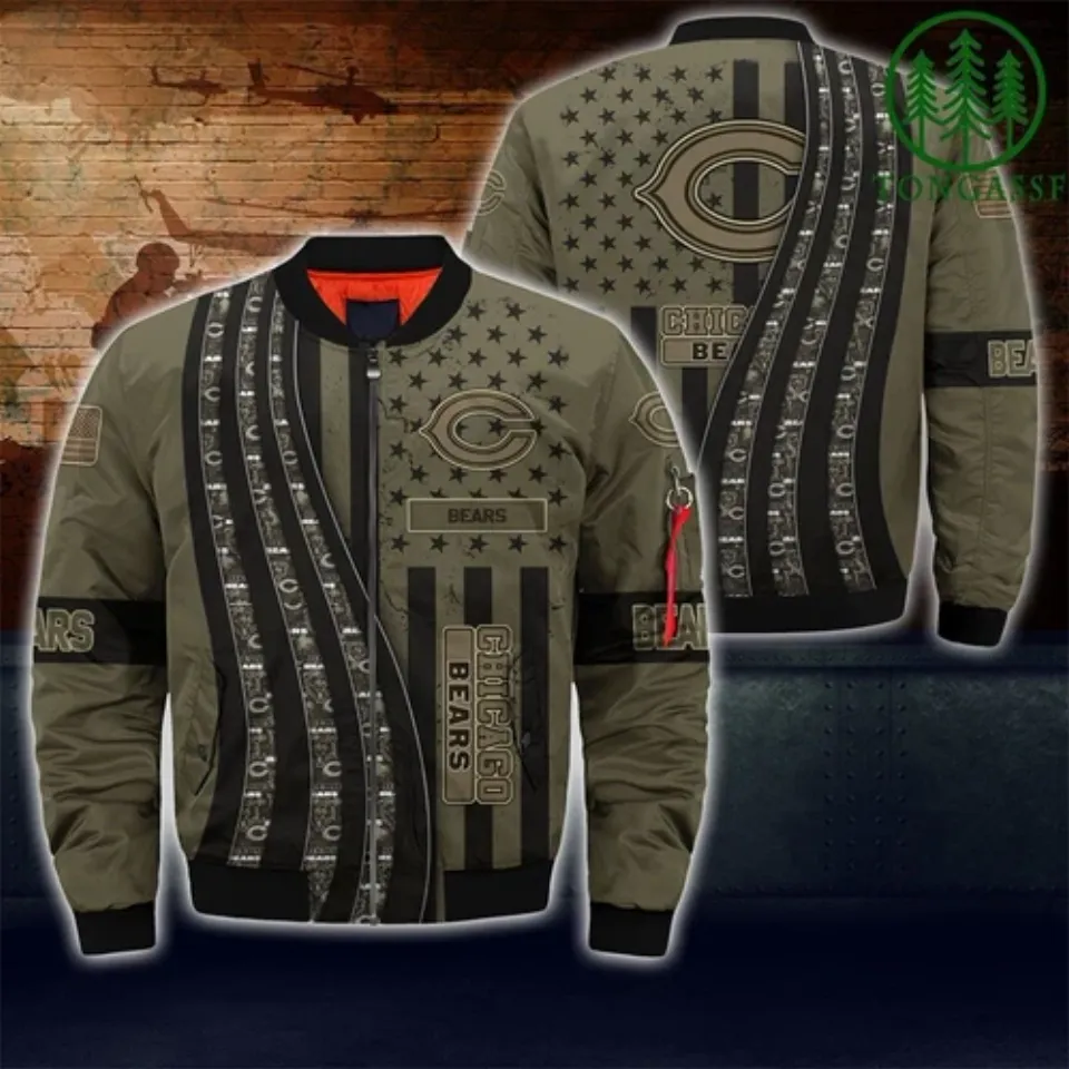 Chicago Bears Men's Flight Bomber Jacket