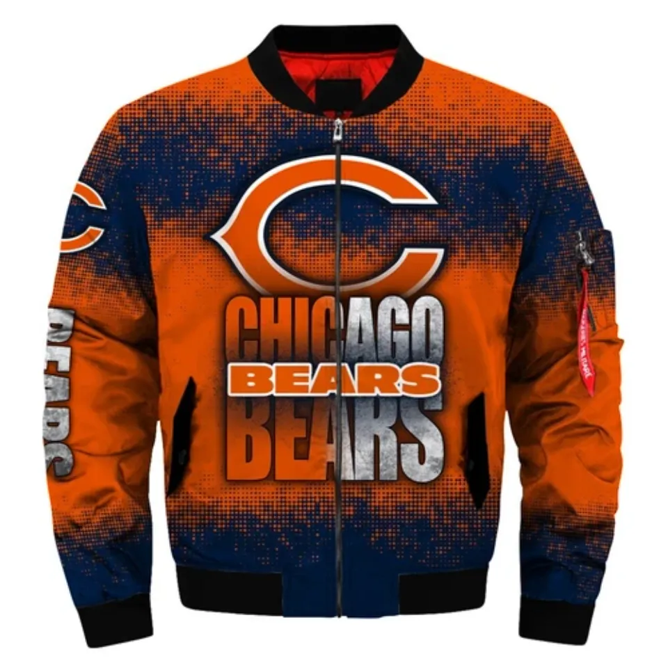 Chicago Bears Men's Flight Bomber Jacket