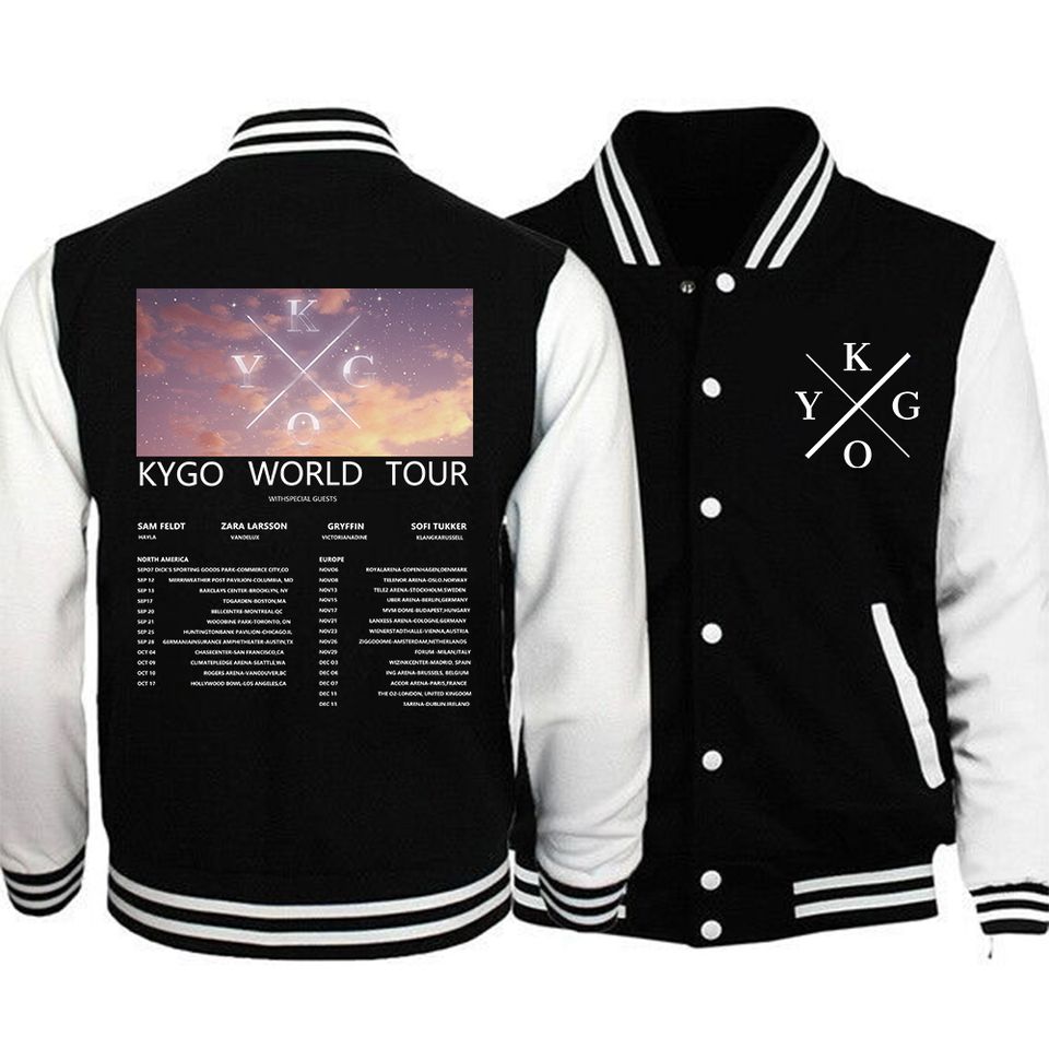 Kygo World Tour 2024  Baseball Uniform Jackets