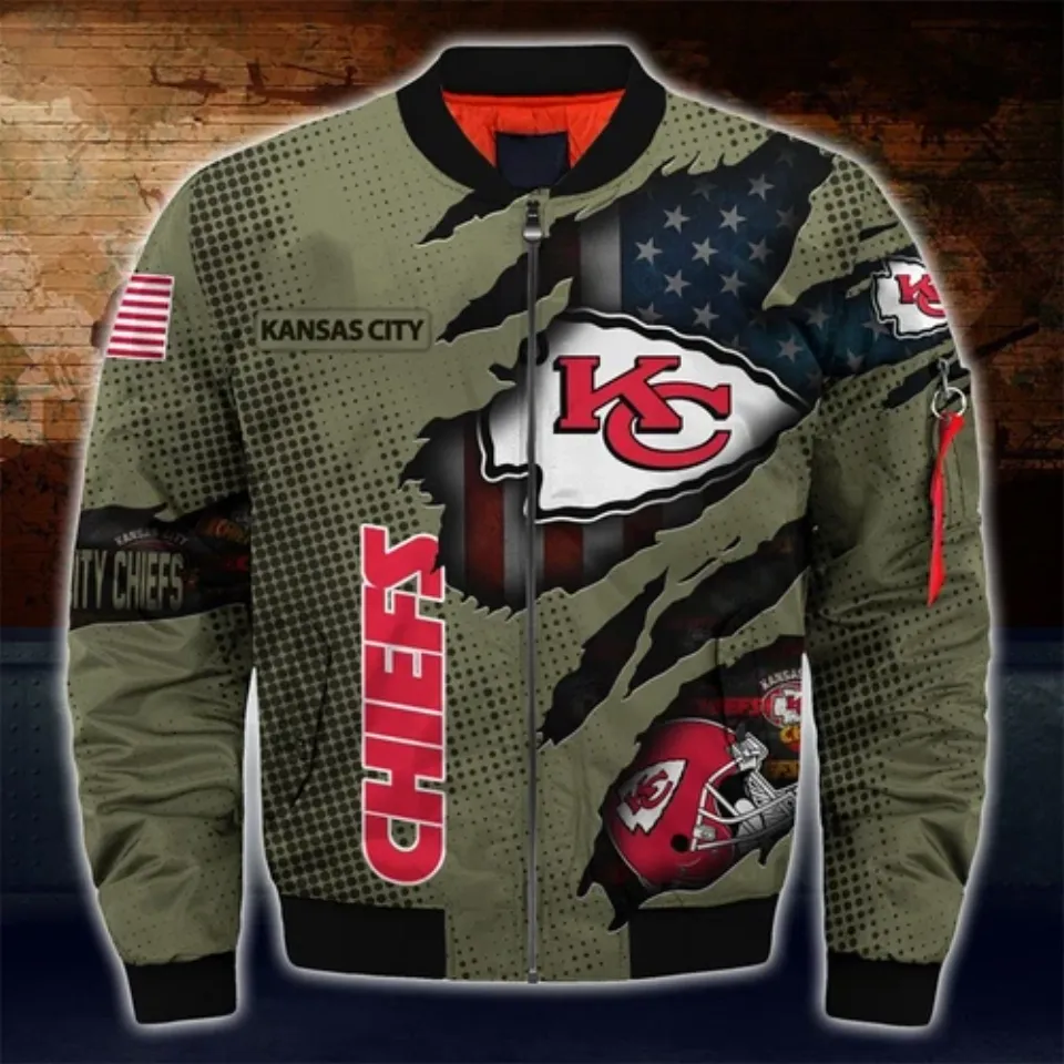Kansas City Chiefs Men's Flight Bomber Jacket