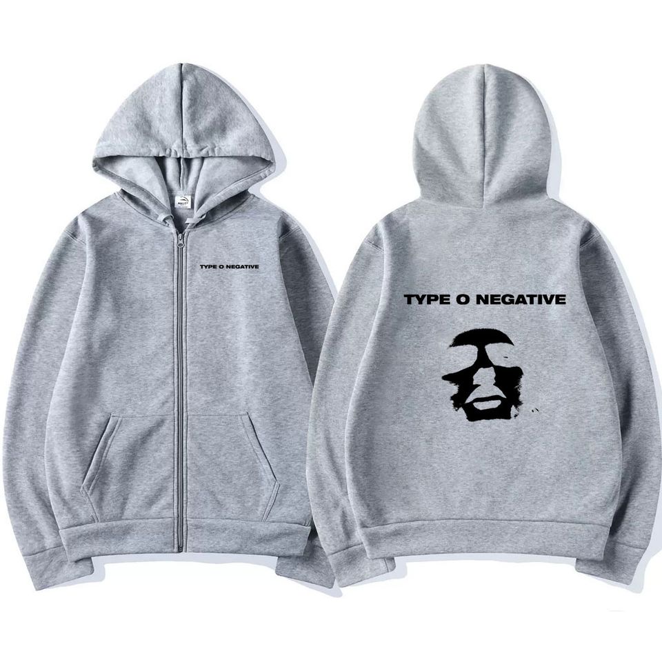 Rock Band Type O Negative Peter Steele Portrait Zip Up Hoodies