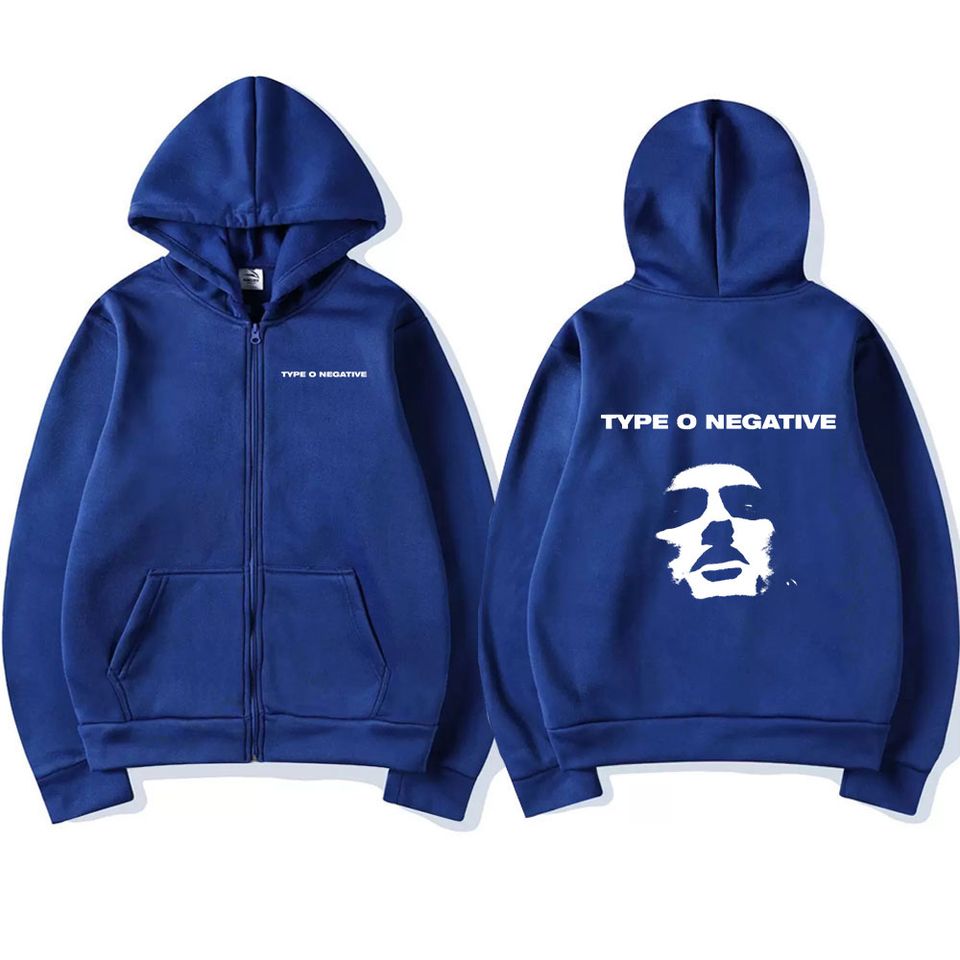 Rock Band Type O Negative Peter Steele Portrait Zip Up Hoodies