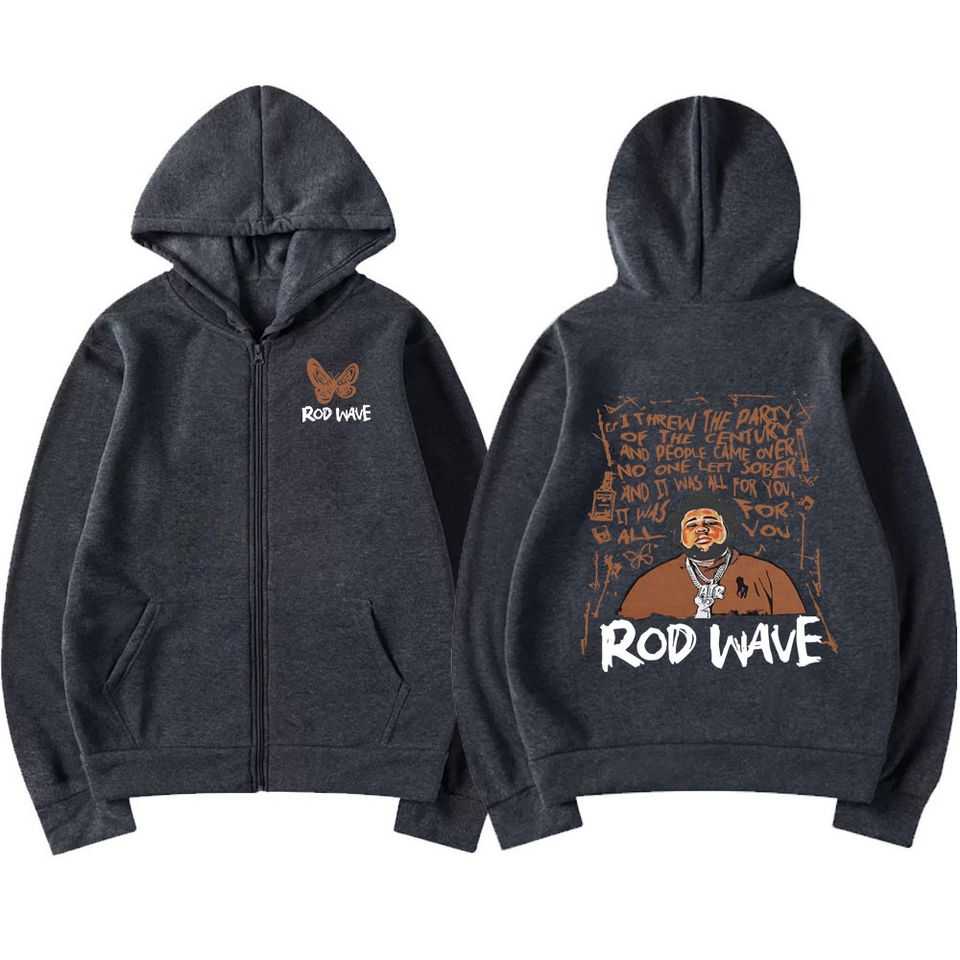 Rod Wave Nostalgia Butterfly Zipper Hoodies