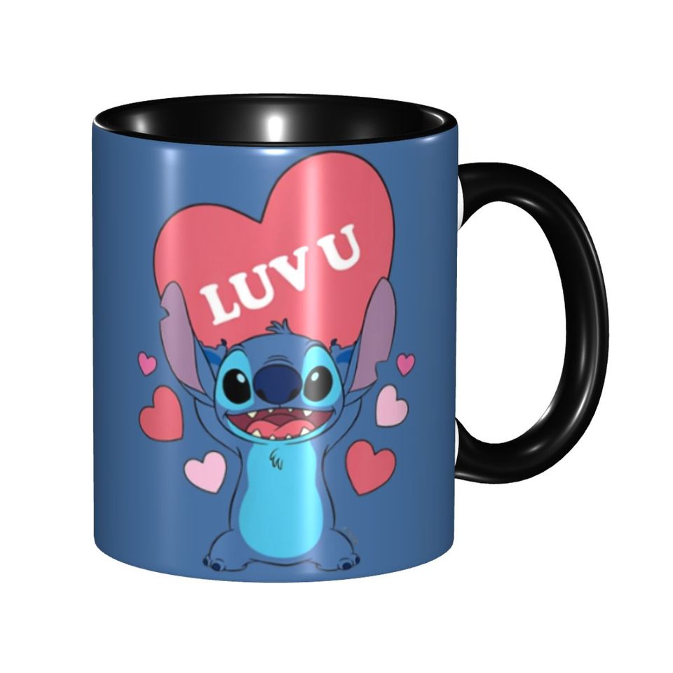 New Arrival Stitch And Baby Groot Tree Lights Merch Mugs Cute Tea Cup