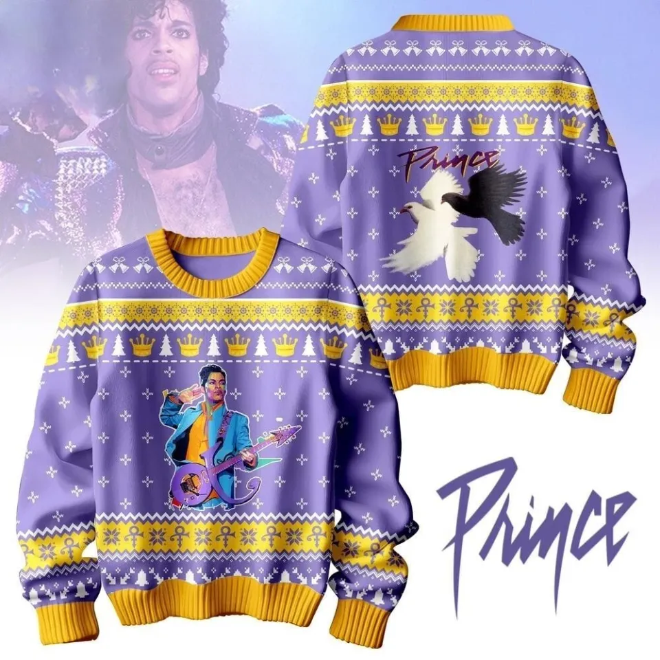 Prince Purple Limited Christmas Ugly Sweater