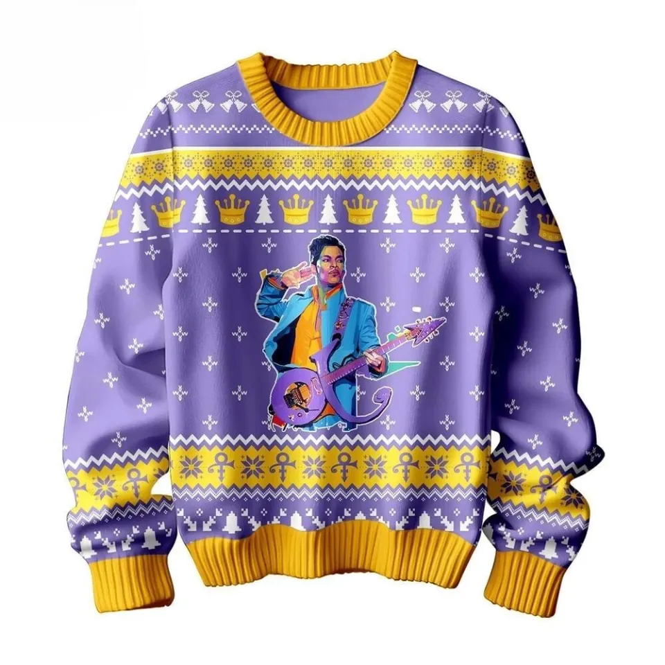 Prince Purple Limited Christmas Ugly Sweater