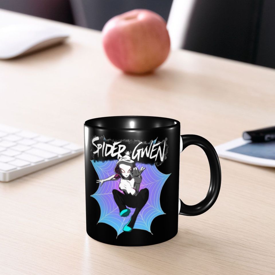 Spider Gwen Stacy Coffee Mug Fun spider-Gwen Cup For Office