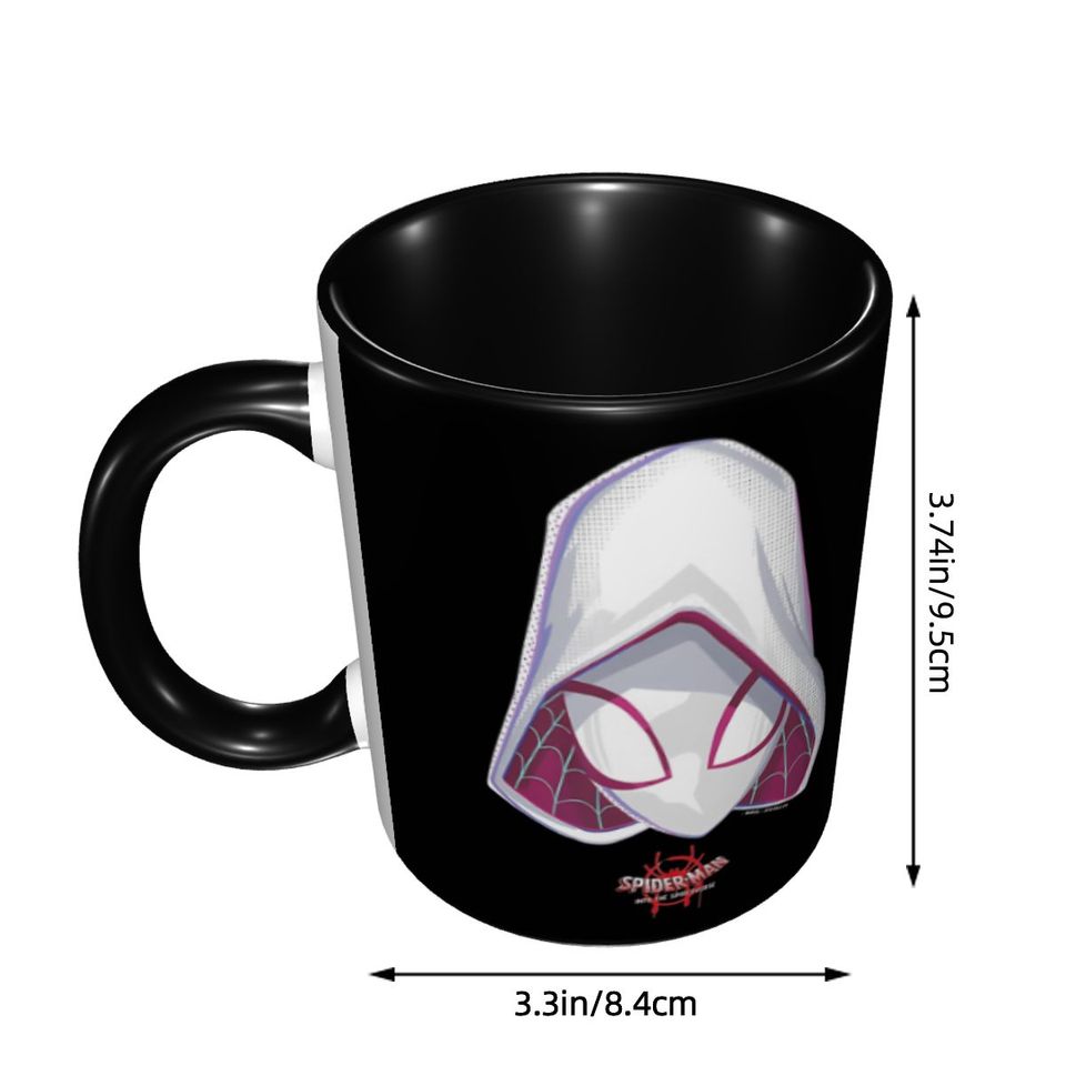 Spider-Gwen Spiderverse Mask Merch Coffee Mugs Fun Tea Cups Gift