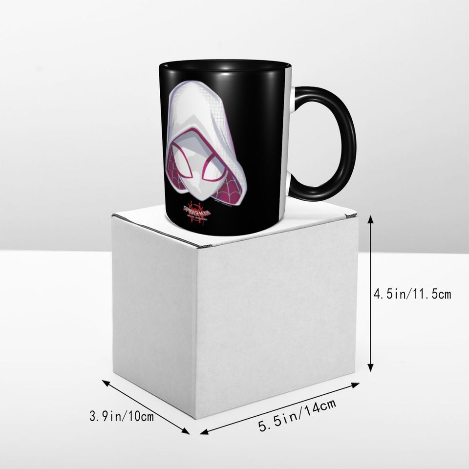 Spider-Gwen Spiderverse Mask Merch Coffee Mugs Fun Tea Cups Gift