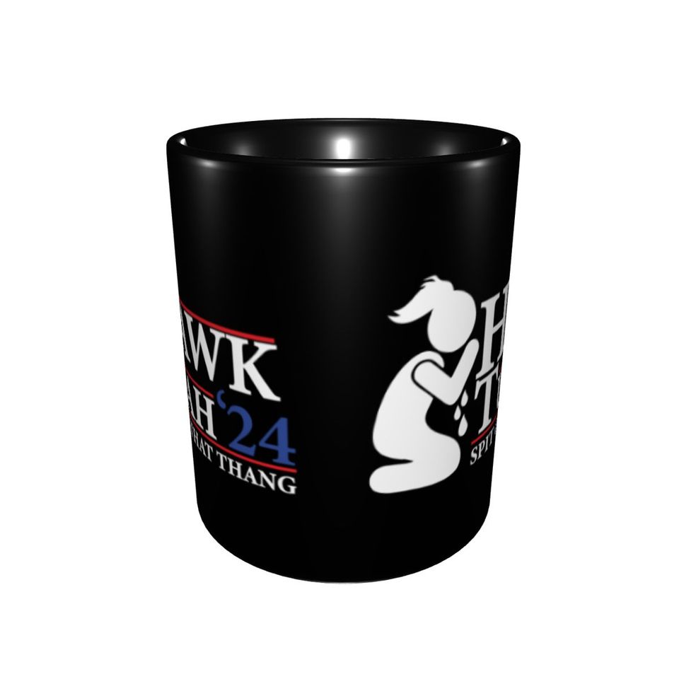 Funny Hawk Tuah Spit On That Thang Coffee Mug Novelty Tea Cups For Home