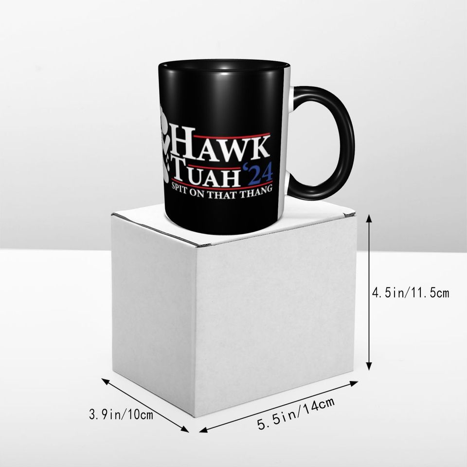 Funny Hawk Tuah Spit On That Thang Coffee Mug Novelty Tea Cups For Home