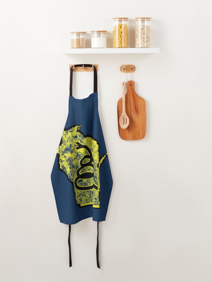 WISCONSIN - Don't Tread on Me - Gadsden Snake Flag  Apron
