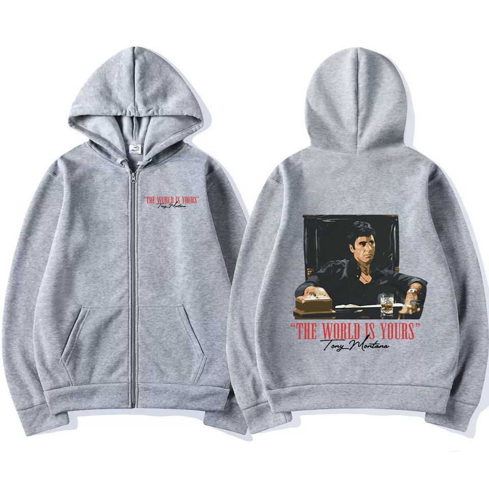 Classic Movie Scarface Zipper Hoodies