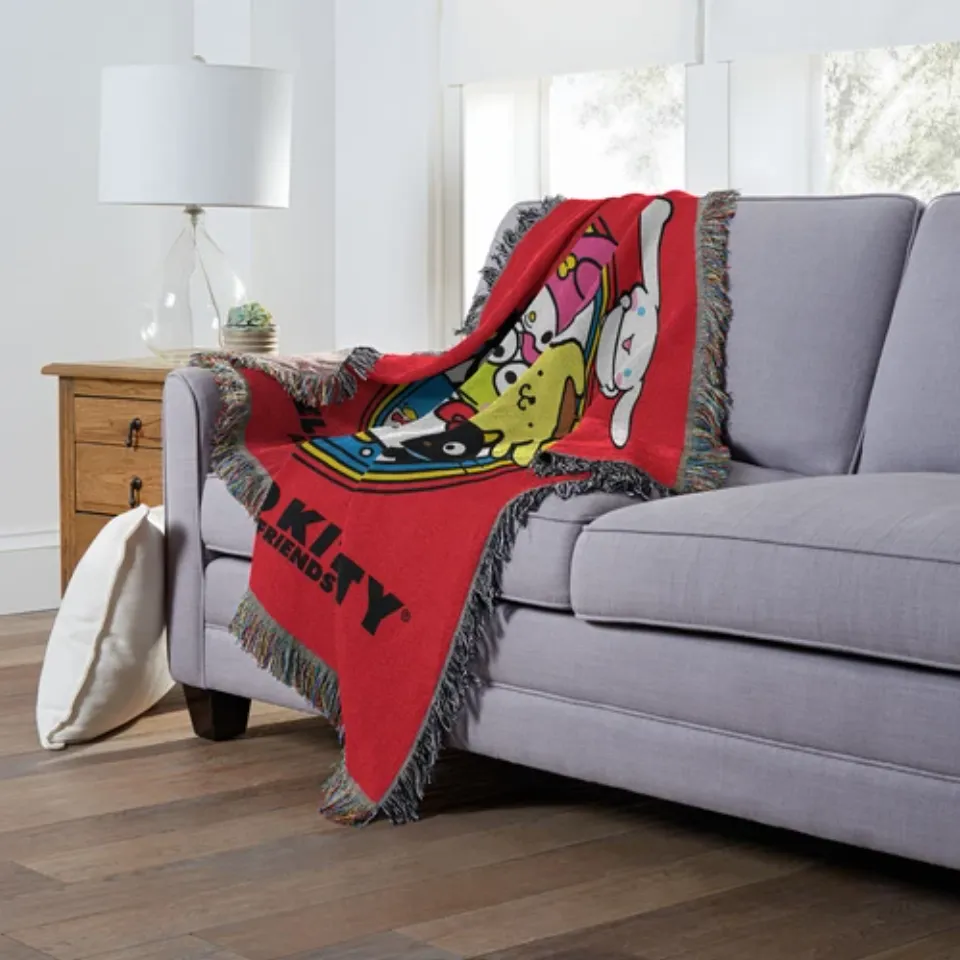 Northwest Hello Kitty And Friends Woven Blanket