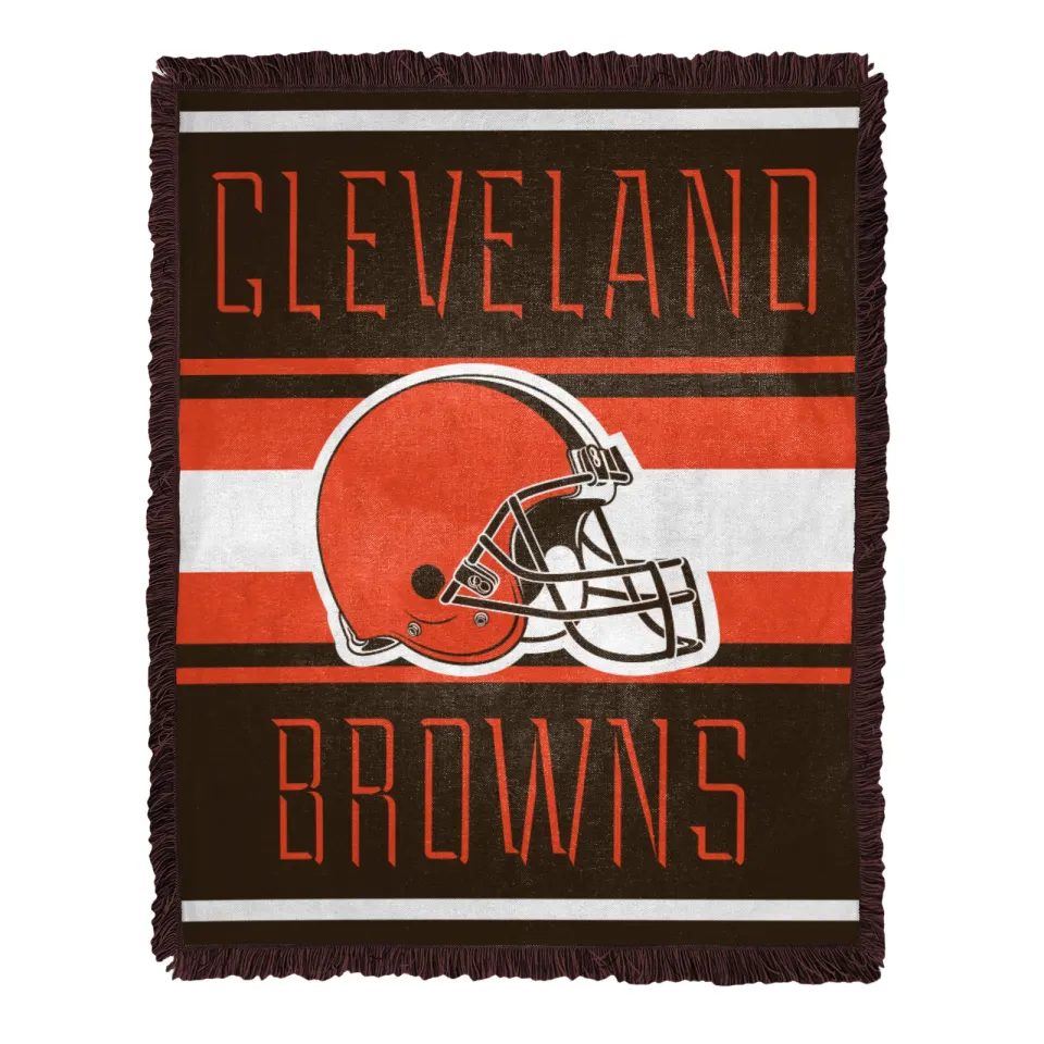 Northwest football Cleveland Browns Nose Tackle Woven Blanket