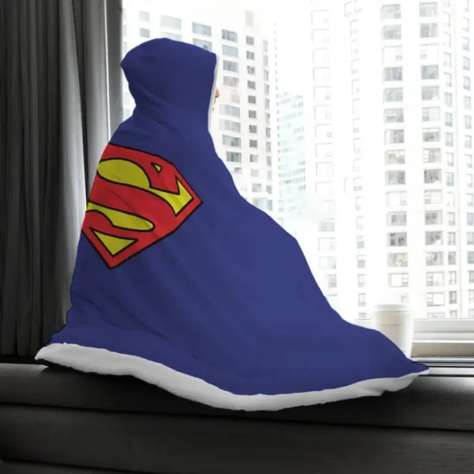 Superman Dc Comics Hooded Blanket