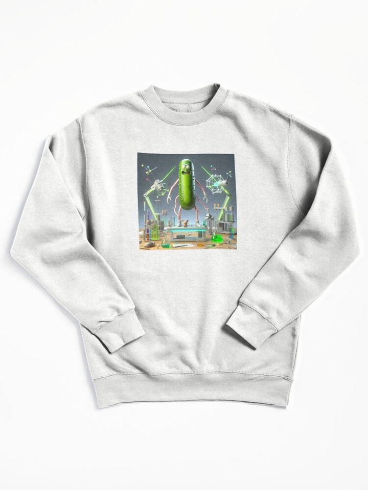 RICK AND Rickandmorty themed drawing Pullover Sweatshirt