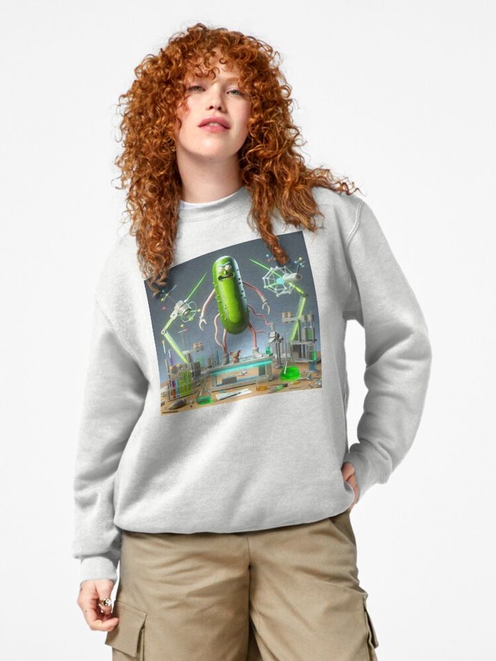 RICK AND Rickandmorty themed drawing Pullover Sweatshirt