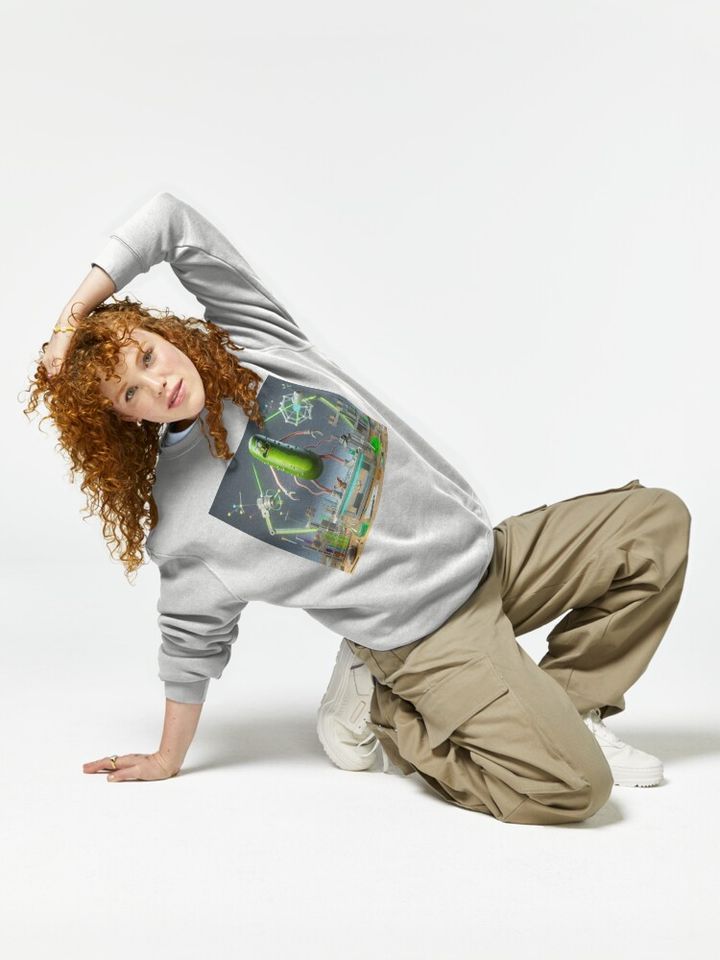 RICK AND Rickandmorty themed drawing Pullover Sweatshirt