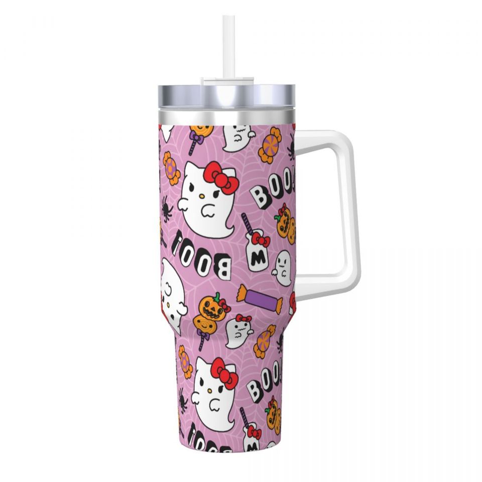 Christmas Hello Kitty Tumblers 40 oz With Handle | Christmas Gift