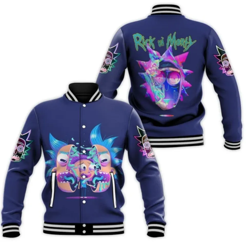 Rick And Rickandmorty Baseball Jacket