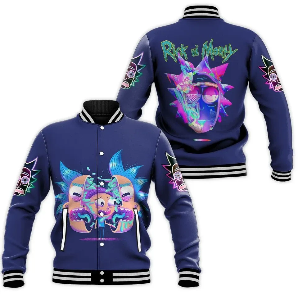 Rick And Rickandmorty Baseball Jacket