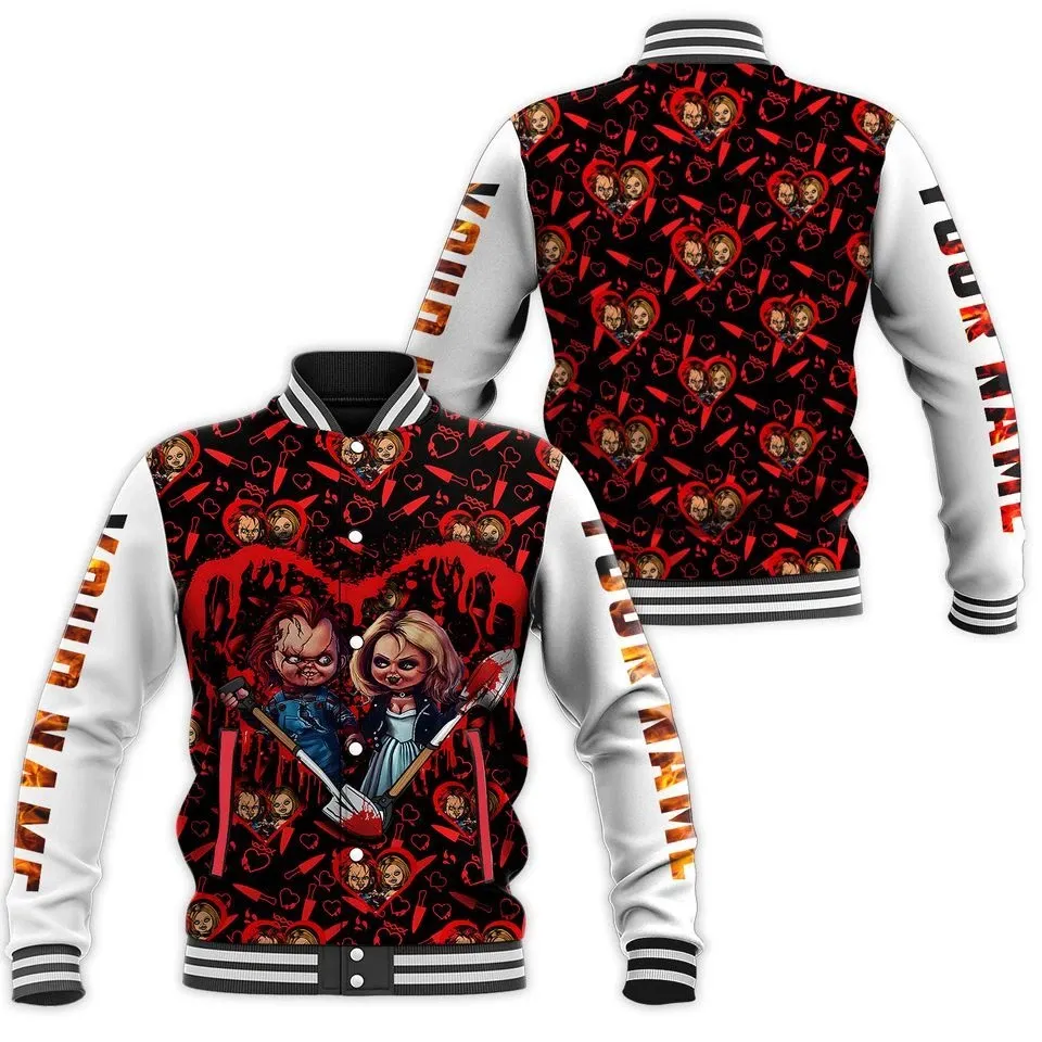 Personalized Chucky And Tiffany Baseball Jacket