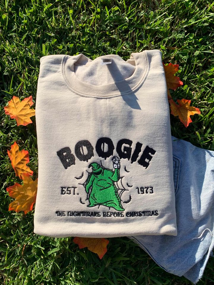 Oogie Boogie Embroidered Halloween Sweater