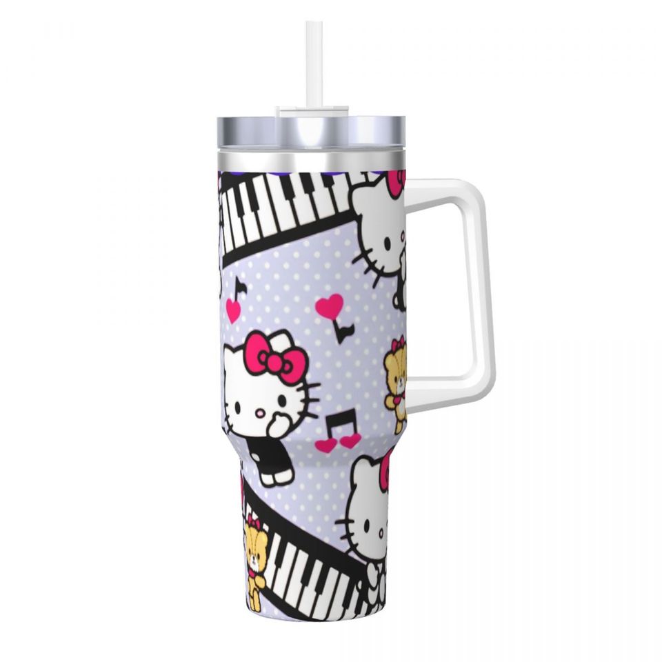 Hello Kitty  Tumblers 40 oz With Handle | Christmas Gift