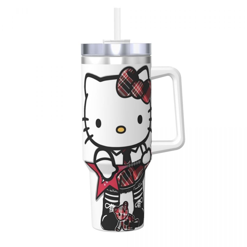Hello Kitty  Tumblers 40 oz With Handle | Christmas Gift