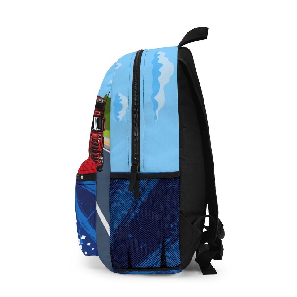 Semi truck backpack, Trucker Back pack for kids, Backpack boys, Monogram school backpack kid