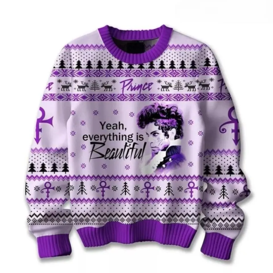 Prince Purple Ugly Christmas Sweater