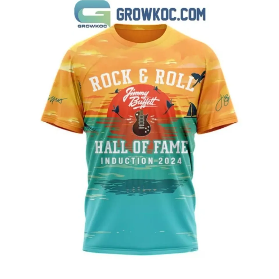 Jimmy Buffett Hall Of Fame Musical Excellence Award 2024 Rock And Rol T-shirt 3D