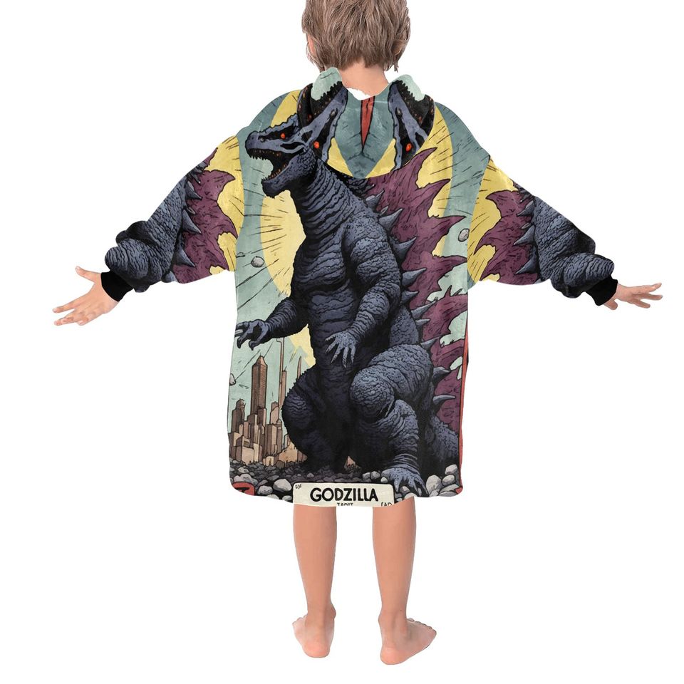 Blanket Hoodie god zilla Gojira Kaiju