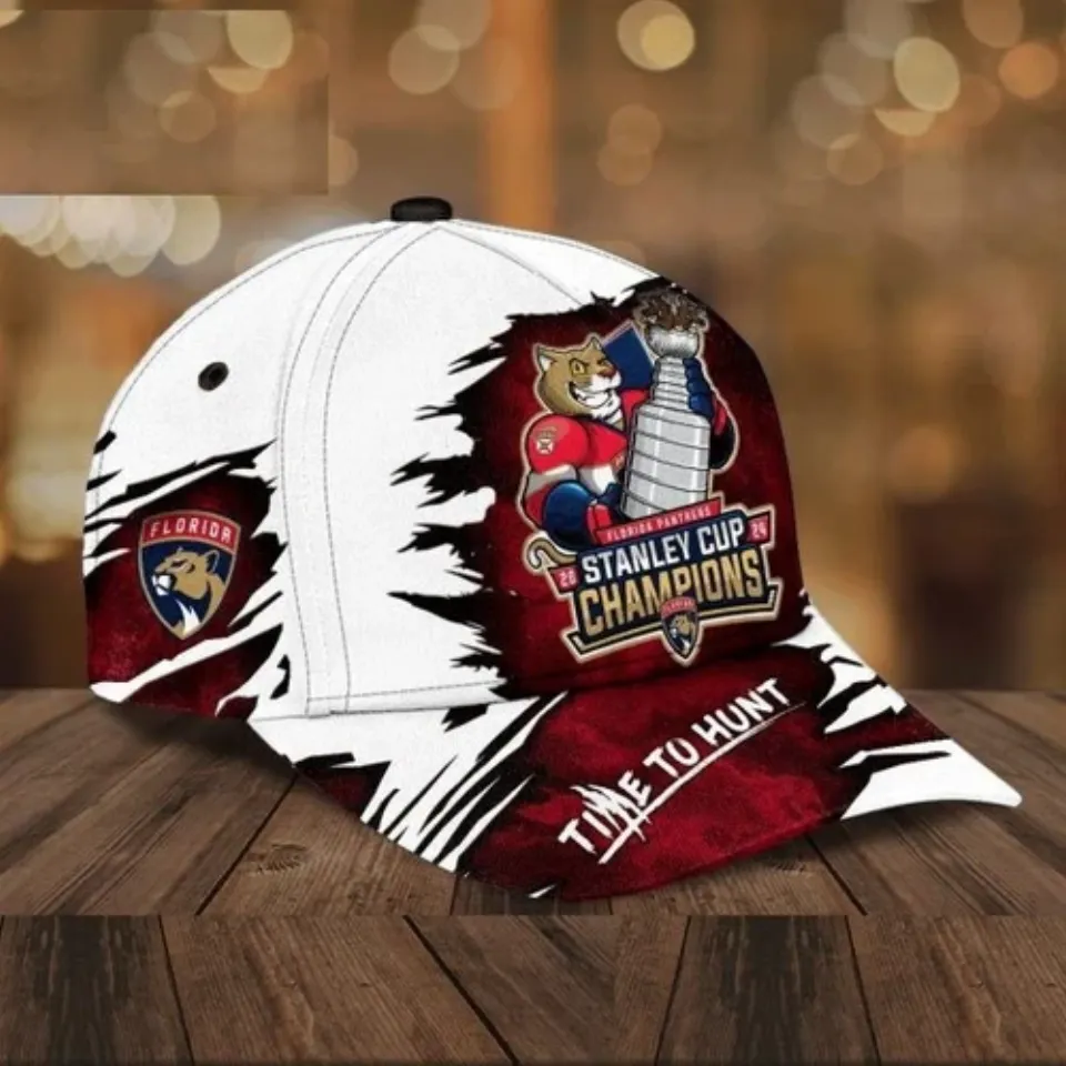 Florida Panthers 2024 Stanley Cup Champions Time To Hunt Classic Cap