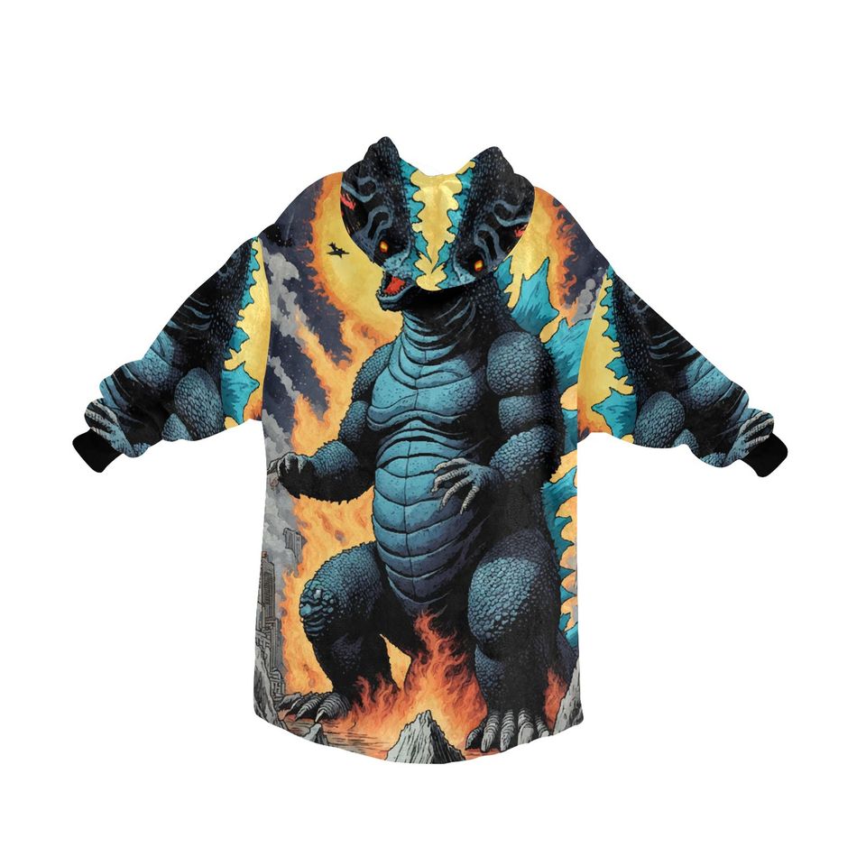 Blanket Hoodie god zilla Gojira Kaiju