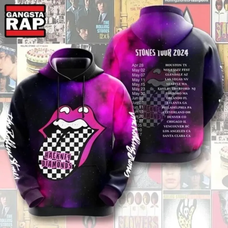 The Rolling Stones Tour 2024 Schedule Hoodie