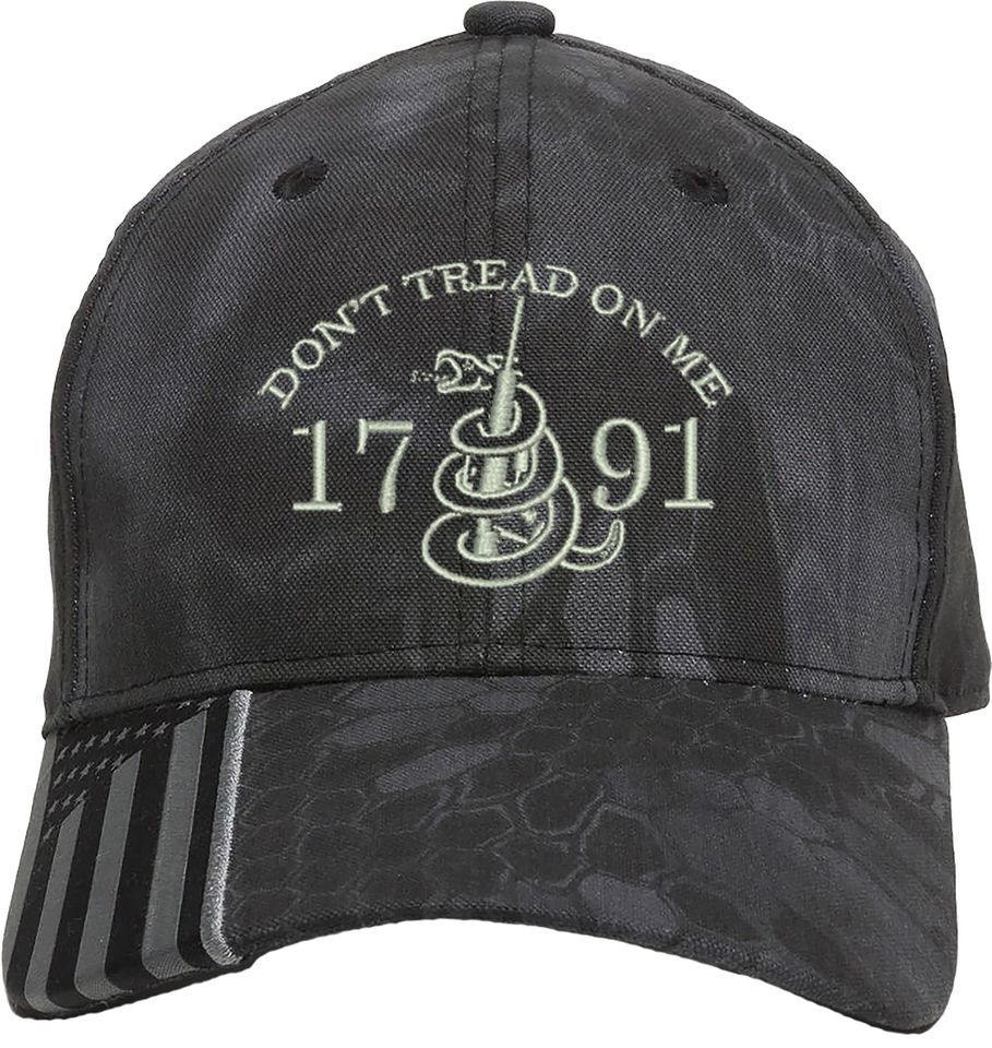 Don't Tread On Me 2nd Amendment 1791 Embroidered Baseball One Size Fits All Structured Hat