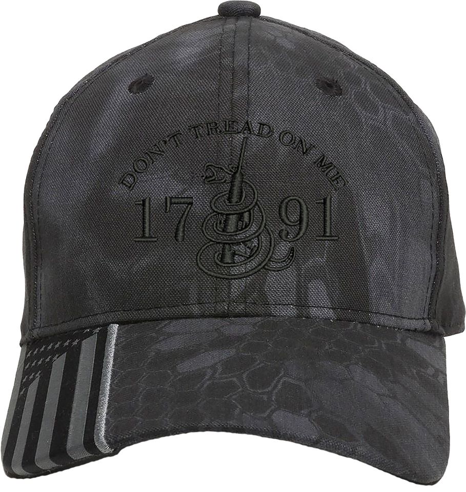 Don't Tread On Me 2nd Amendment 1791 Embroidered Baseball One Size Fits All Structured Hat