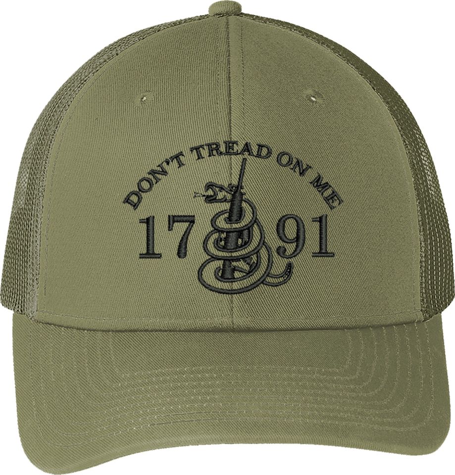 Don't Tread On Me 2nd Amendment 1791 Embroidered Baseball One Size Fits All Structured Hat