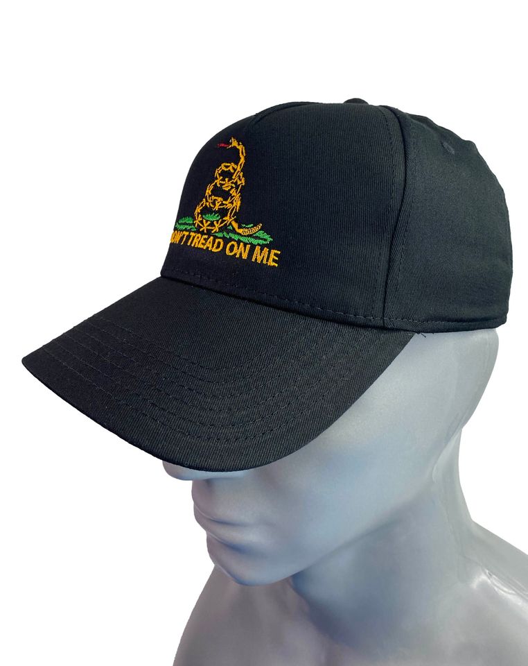 Don't Tread On Me, Patriotic, Military Embroidered 5 Panel Low Profile Baseball Cap
