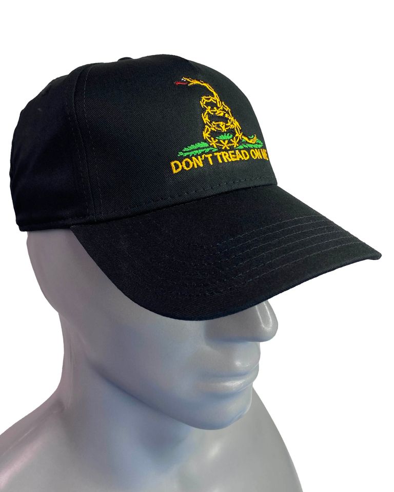 Don't Tread On Me, Patriotic, Military Embroidered 5 Panel Low Profile Baseball Cap