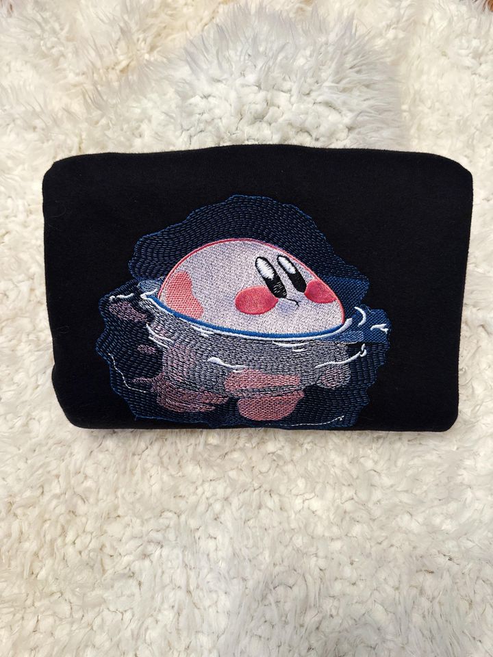 Kirby Floating Embroidered Hoodie Crewneck