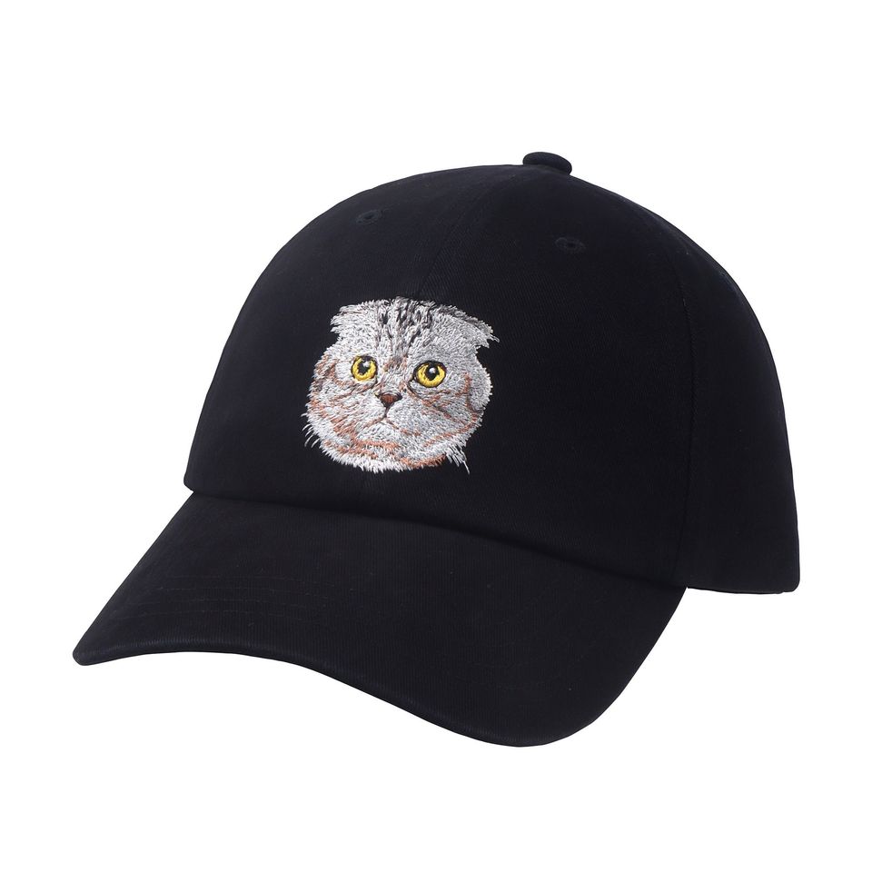 Hatphile Scottish Fold Cat Embroidery Baseball Cap