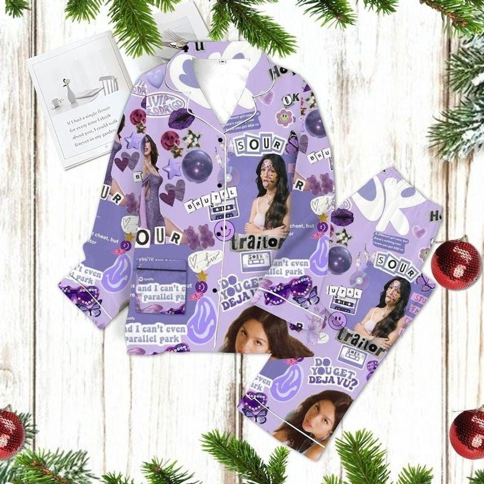 Olivia Rodrigo Guts Album Pajamas Set, Olivia Rodrigo Merch, Olivia Rodrigo Women Pajamas Set