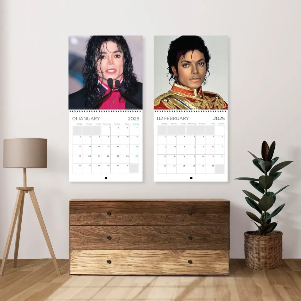 Michael Jackson Calendar 2025, Michael Jackson Celebrity 2025 Wall Calendar