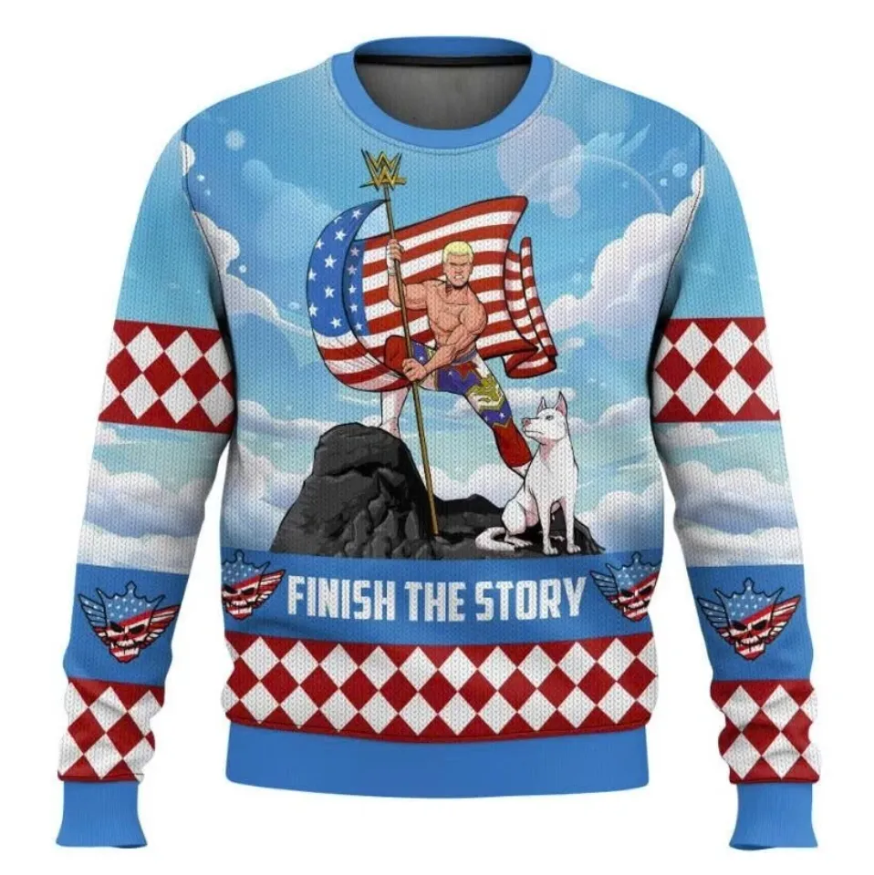 Finish The Story Cody Rhodes Ugly Sweater