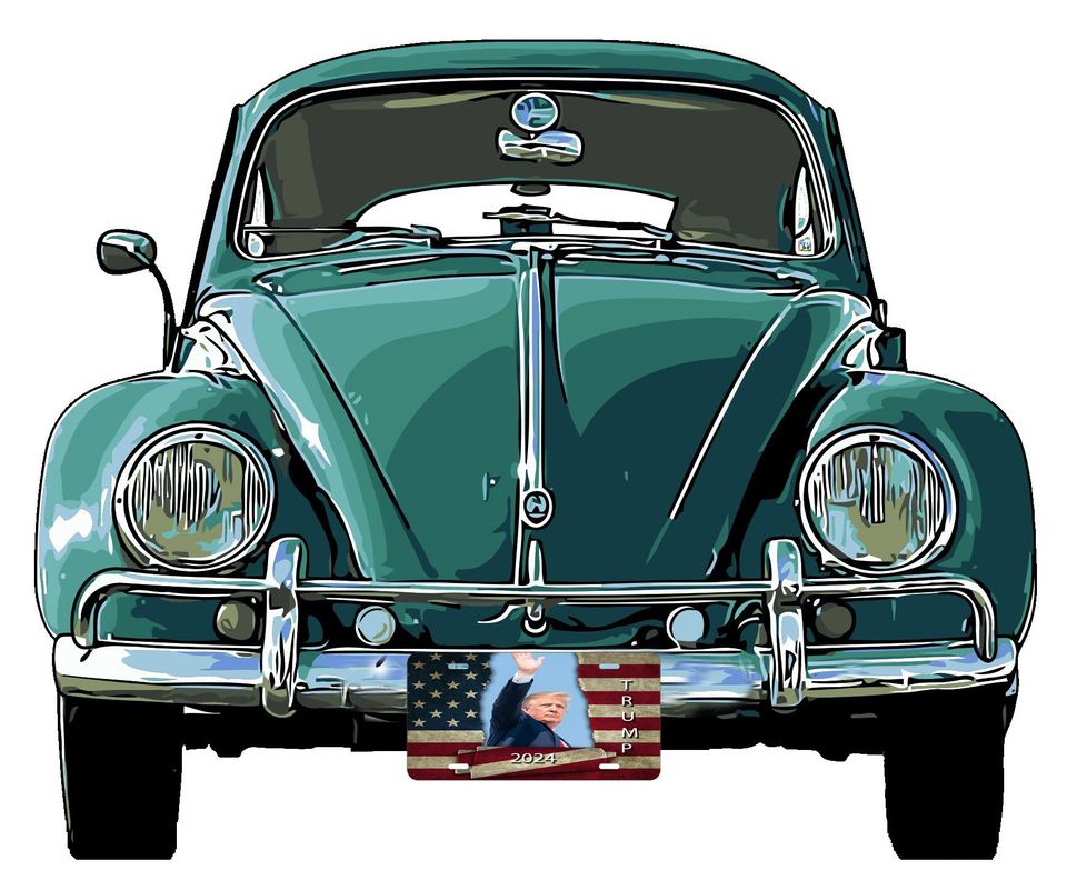 Donald Trump Waving License Plate | Car Accessories