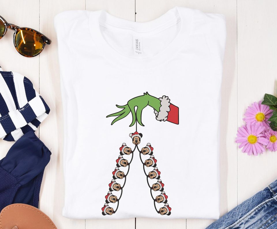 Chirstmas Light Side Green Side Bow Sweatshirts